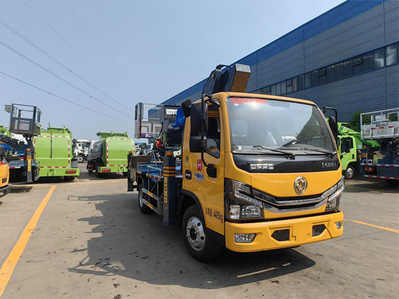 國六東風(fēng)多利卡藍(lán)牌28米高空作業(yè)車-程力華鑫CL5049JGK6AJB