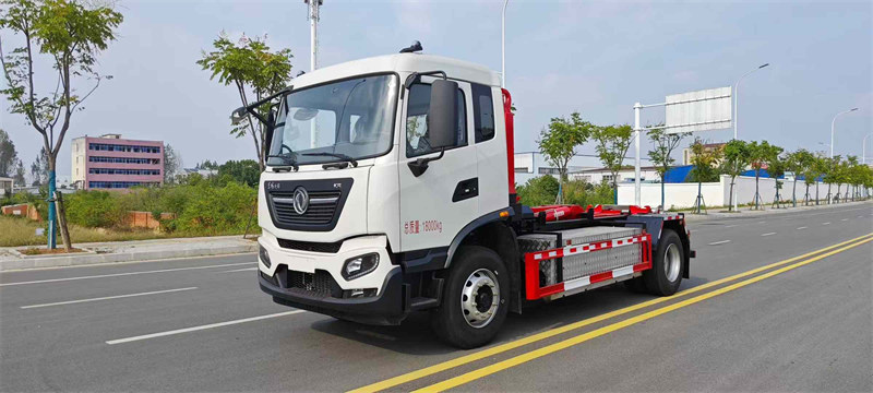 東風(fēng)天錦18噸新能源建筑垃圾勾臂垃圾車廠家直銷